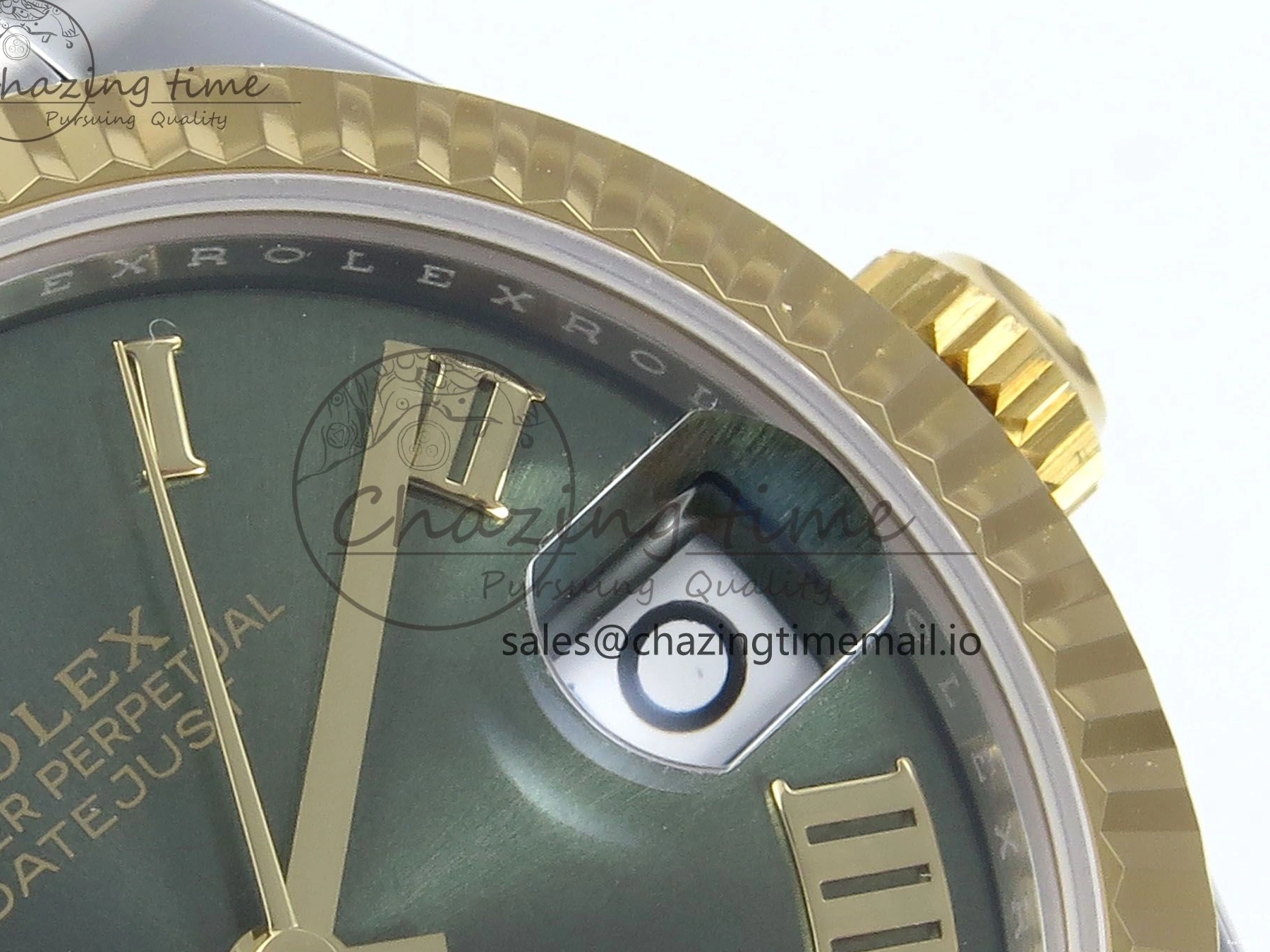 1221 DateJust 31 278273 ARF 1:1 Best Edition 904L Steel Green Roman Diamonds Dial on SS YG Jubilee Bracelet ETA Flexible 572